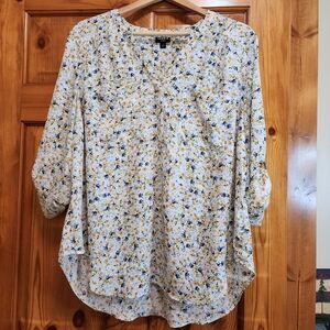 Torrid Harper Floral Print Women's Tunic - Size 1